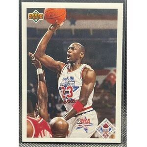 1991-92 MICHAEL JORDAN UD ALL STAR CHECKLIST CARD